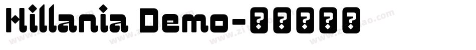 Hillania Demo字体转换